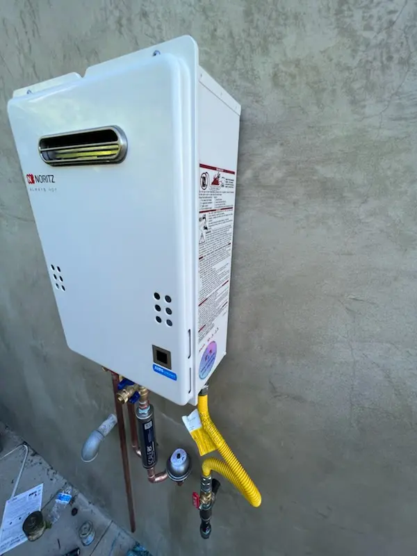 Tankless water heater installation for Highmoor homes